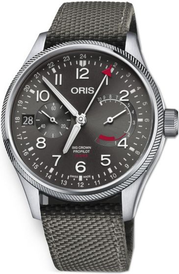 Buy Fashion ORIS BIG CROWN PROPILOT CALIBRE 114 GREY DIAL watch 01 114 7746 4063-Set 5 22 17FC